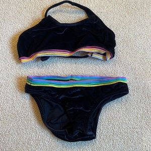 Black velour Pilyq Swimsuit